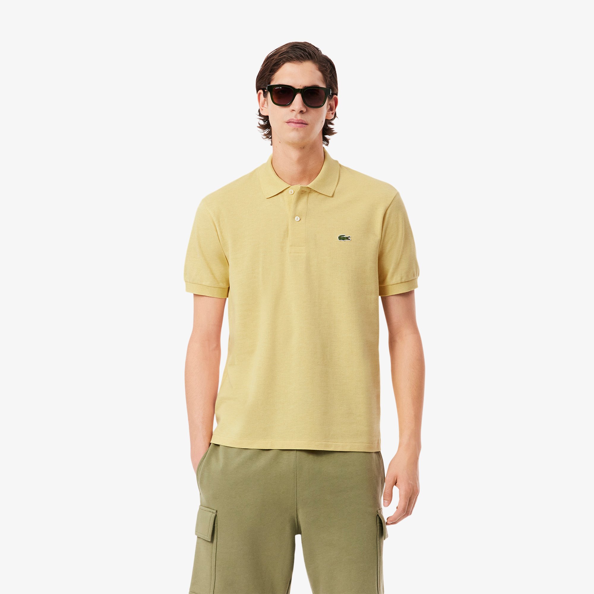 Áo Polo Lacoste Nam L.12.12 Marl Dáng Cổ Điển