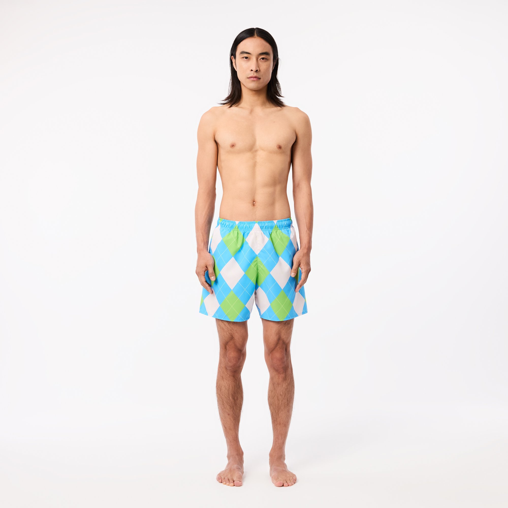 Đồ Bơi Lacoste Nam Dài Vừa Phải Công Nghệ Quick-Dry