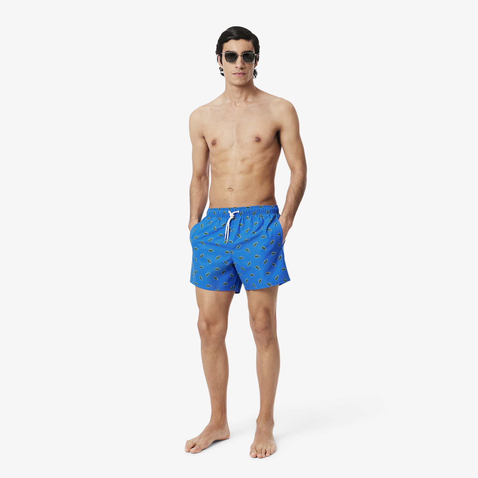 Quần Bơi Lacoste Nam In Logo Cá Sấu