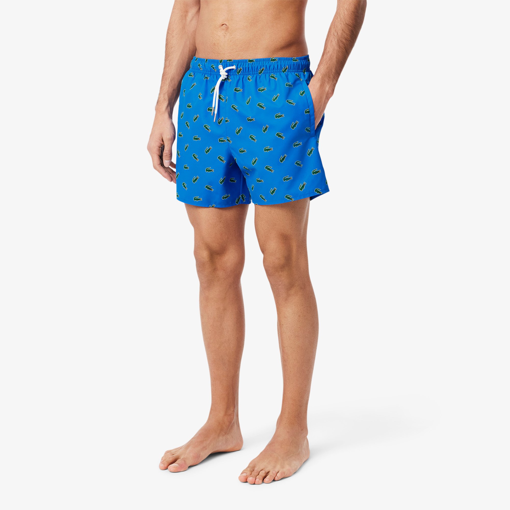 Quần Bơi Lacoste Nam In Logo Cá Sấu