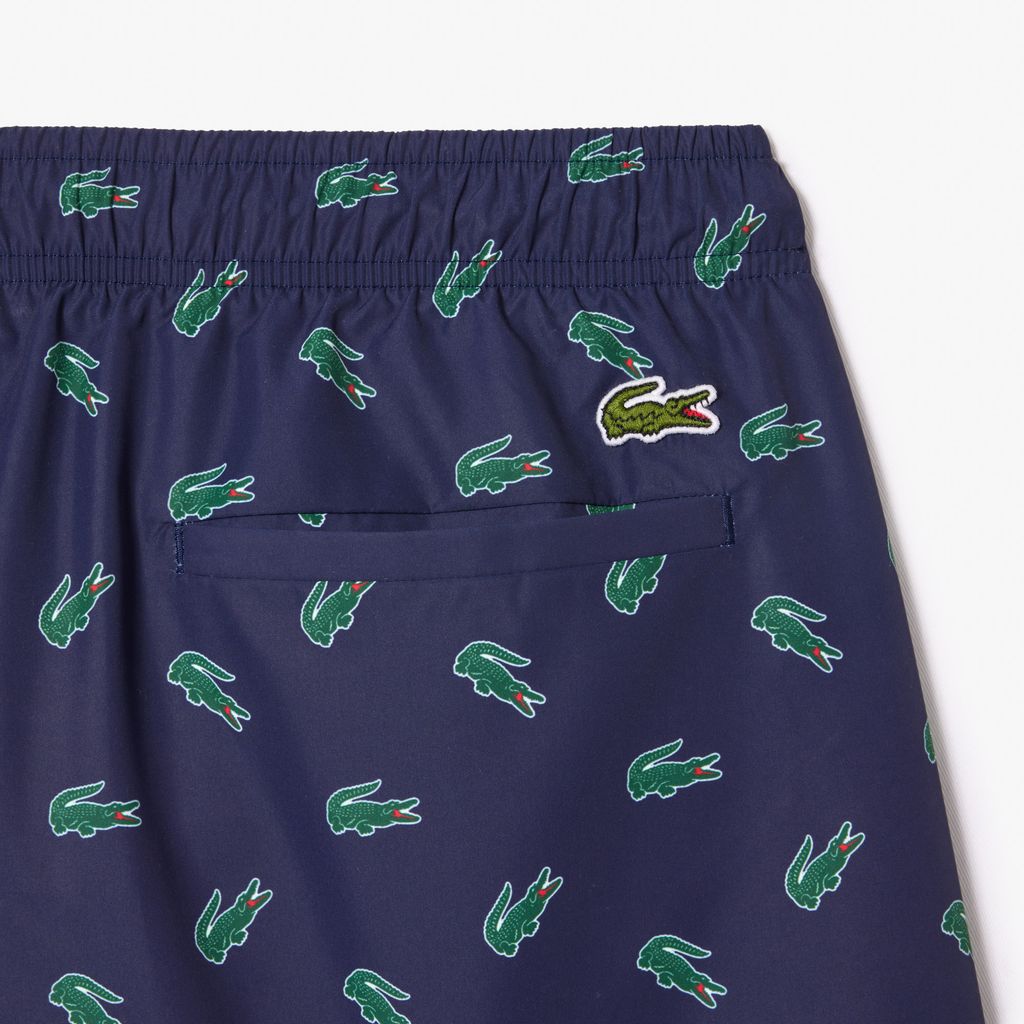 Quần Bơi Lacoste Nam In Logo Cá Sấu
