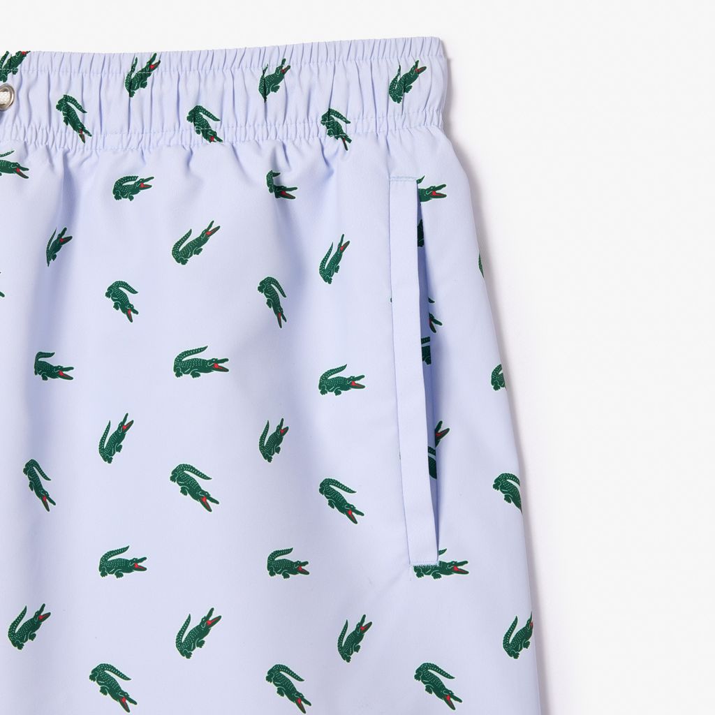 Quần Bơi Lacoste Nam In Logo Cá Sấu