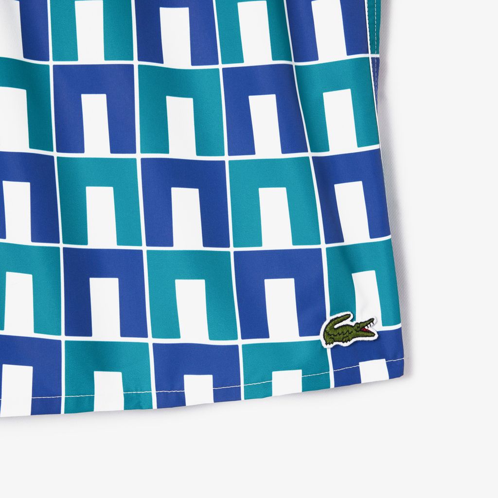 Quần Bơi Lacoste Nam Dài Vừa Phải Họa Tiết In