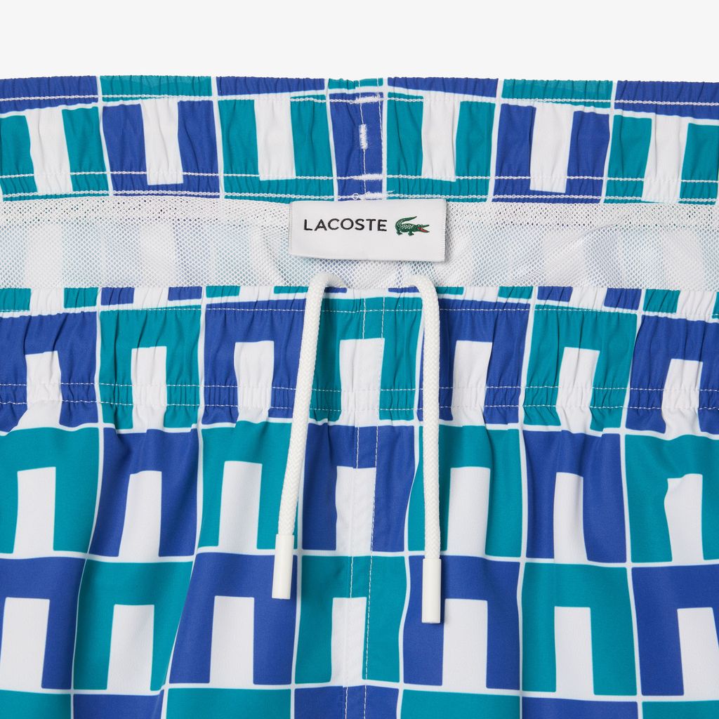 Quần Bơi Lacoste Nam Dài Vừa Phải Họa Tiết In