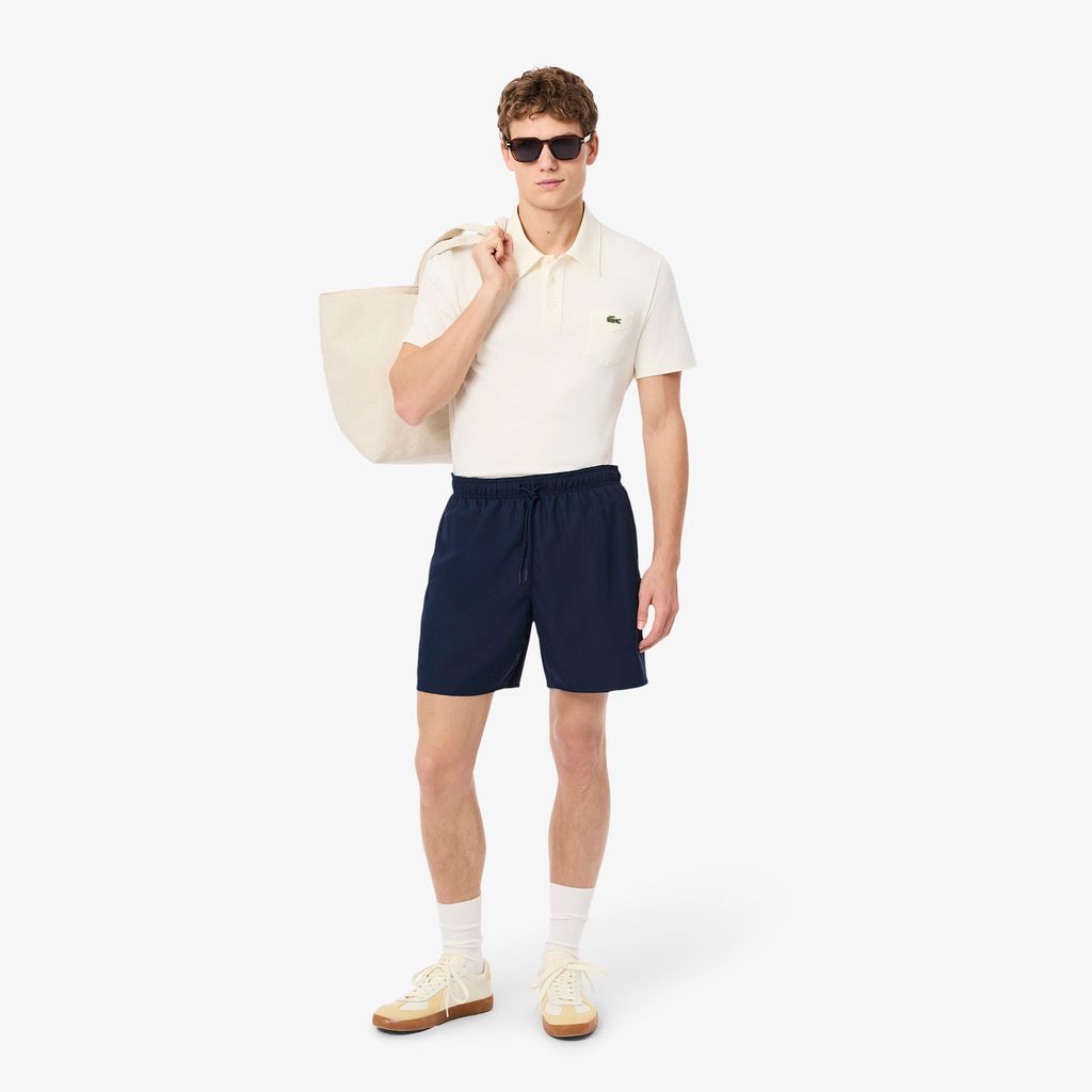 Quần Bơi Lacoste Nam Chiều Dài Trung Bình Màu Đơn Sắc