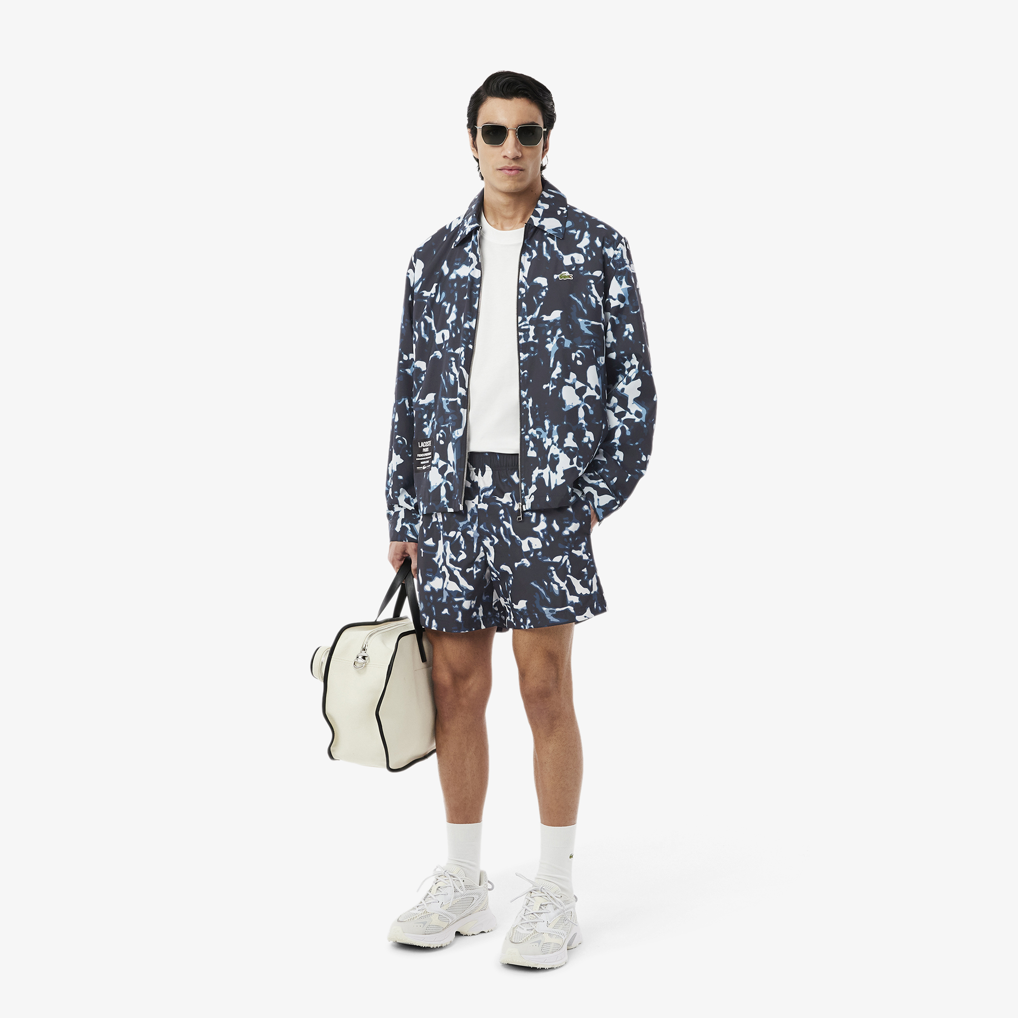 Quần Bơi Lacoste Nam Dáng Ngắn HọaTiết In