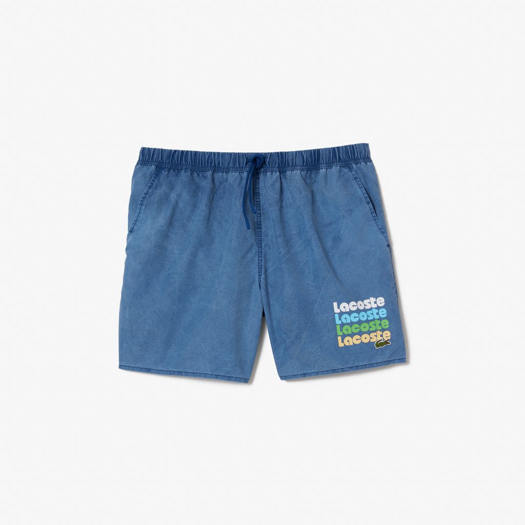 Quần Bơi Lacoste Nam Dài Vừa Phải Hiệu Ứng Wash