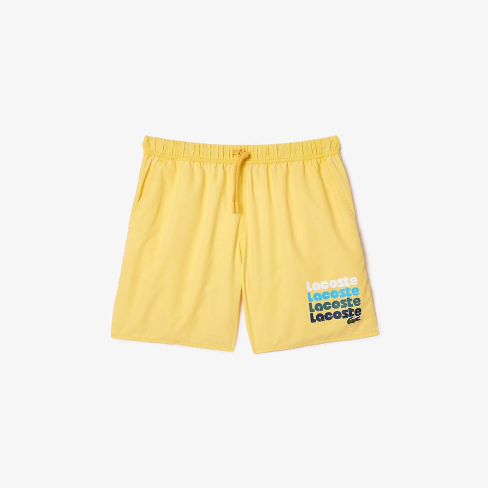 Quần Bơi Lacoste Nam Dài Vừa Phải Hiệu Ứng Wash