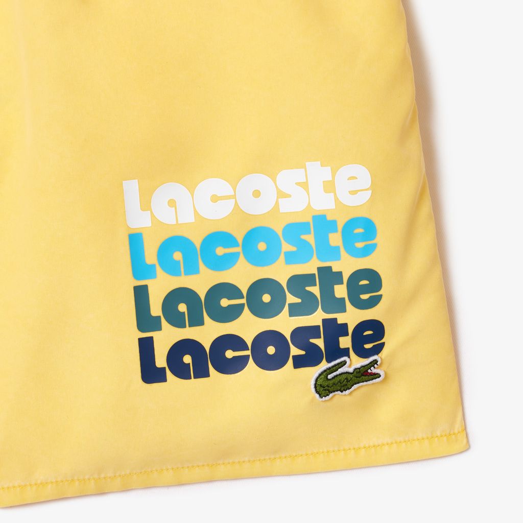 Quần Bơi Lacoste Nam Dài Vừa Phải Hiệu Ứng Wash