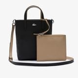 Túi Xách Lacoste Nữ Anna Chất Liệu Coated Canvas Có Thể Lộn Mặt Trái
