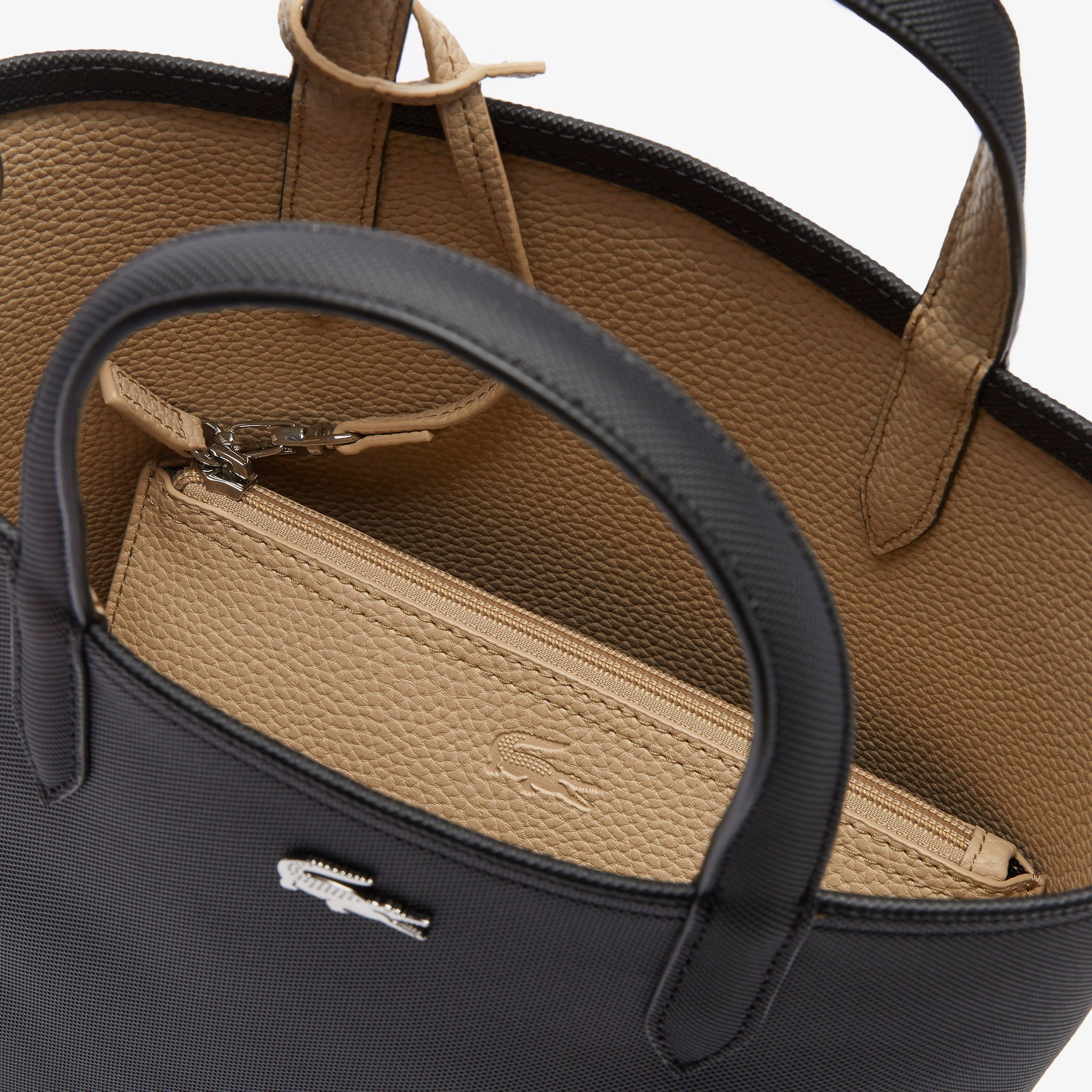 Túi Xách Lacoste Nữ Anna Chất Liệu Coated Canvas Có Thể Lộn Mặt Trái
