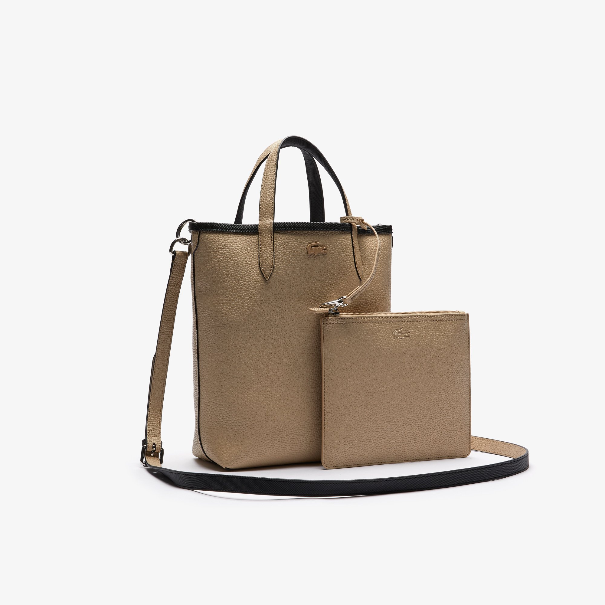 Túi Xách Lacoste Nữ Anna Chất Liệu Coated Canvas Có Thể Lộn Mặt Trái