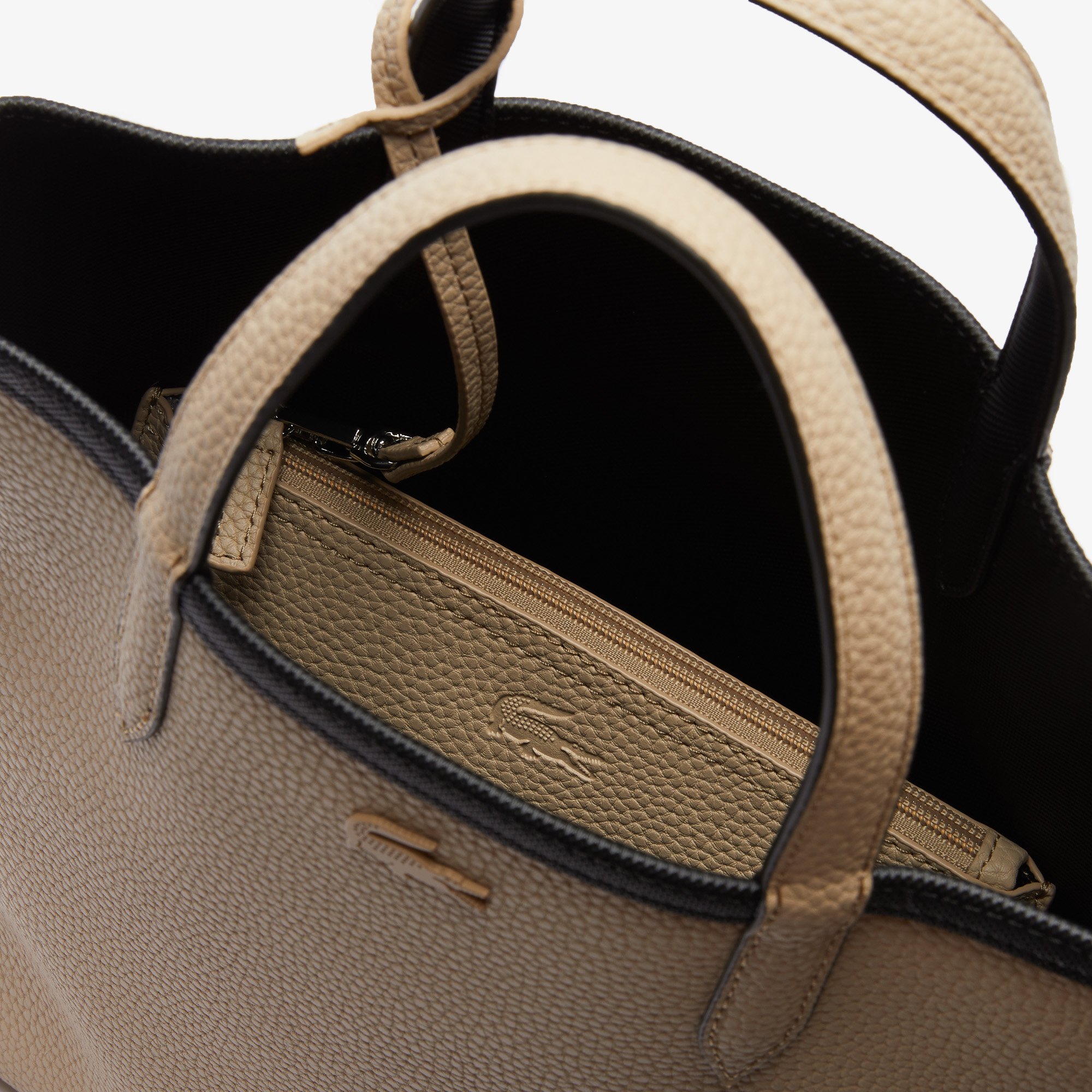 Túi Xách Lacoste Nữ Anna Chất Liệu Coated Canvas Có Thể Lộn Mặt Trái