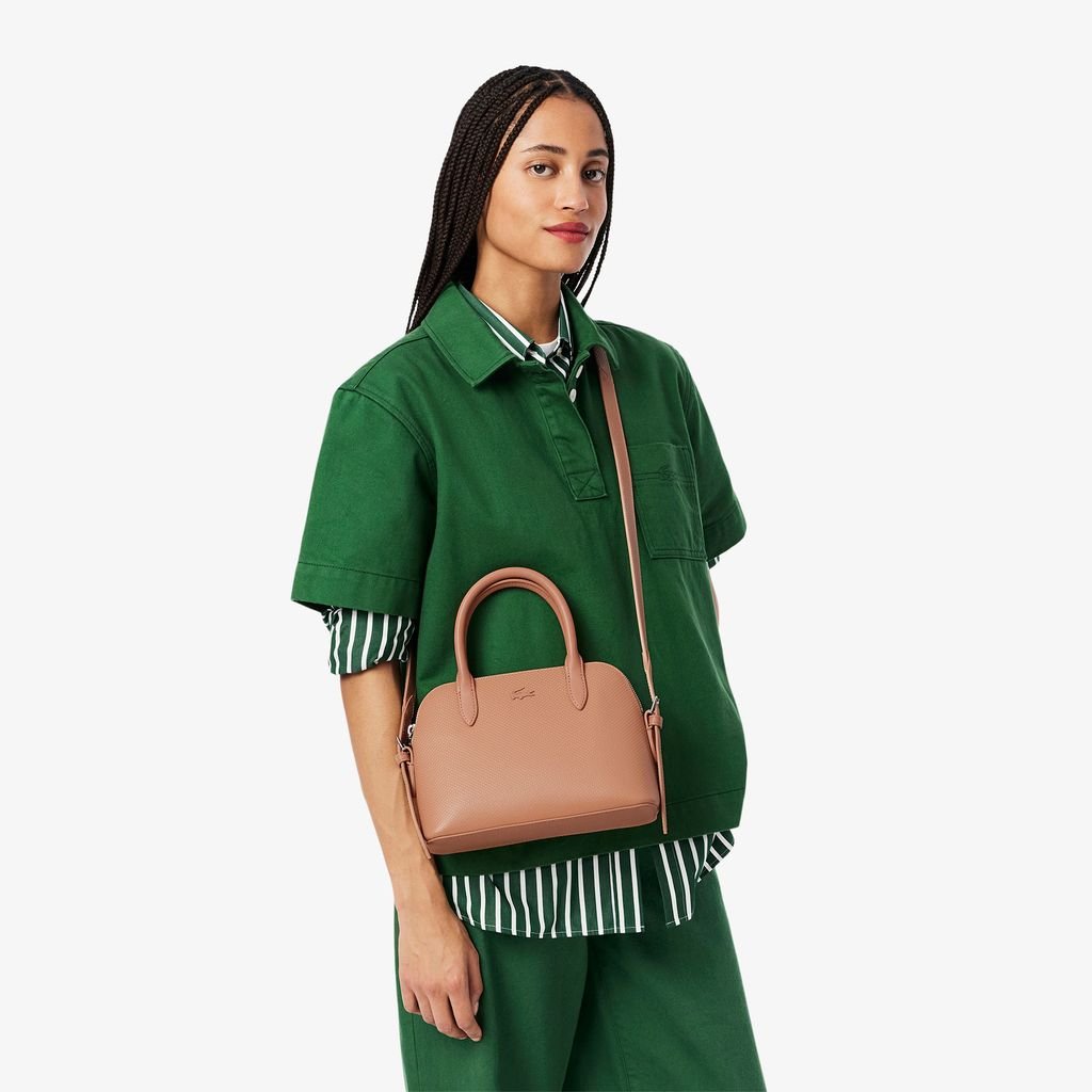 Túi Xách Lacoste Nữ Chantaco Piqué Cỡ Nhỏ Chất Liệu Da