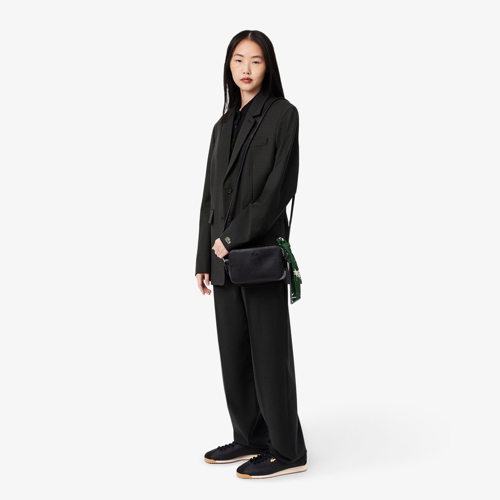 Túi Đeo Chéo Lacoste Unisex Chantaco Piqué Chất Liệu Da