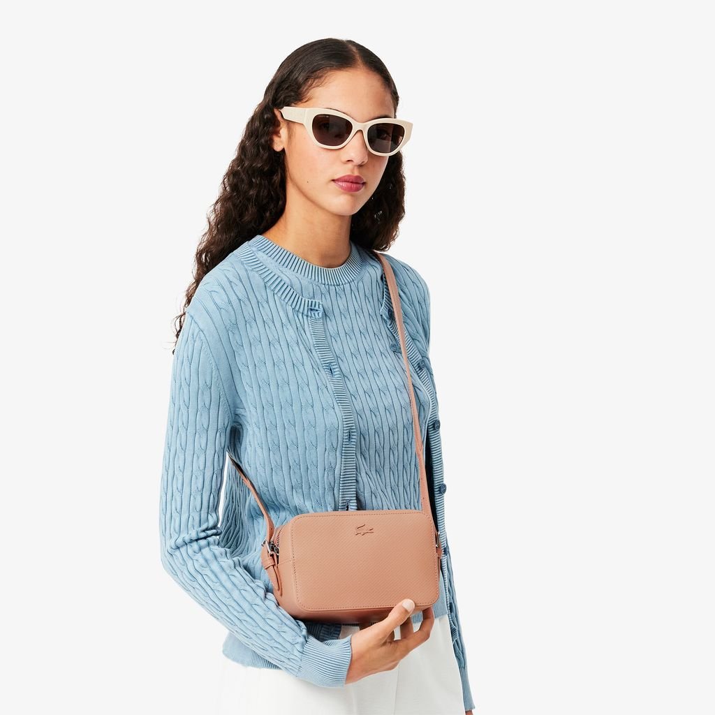 Túi Đeo Chéo Lacoste Unisex Chantaco Piqué Chất Liệu Da