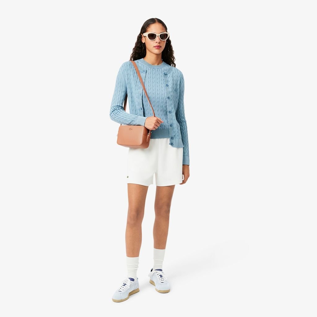 Túi Đeo Chéo Lacoste Unisex Chantaco Piqué Chất Liệu Da