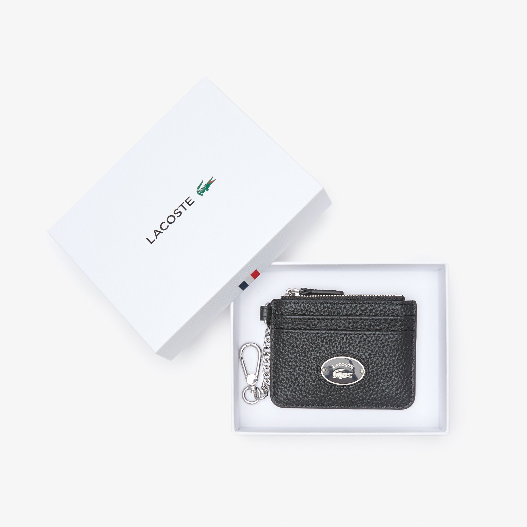 Ví Đựng Thẻ Lacoste Nữ Chất Liệu Da Grained