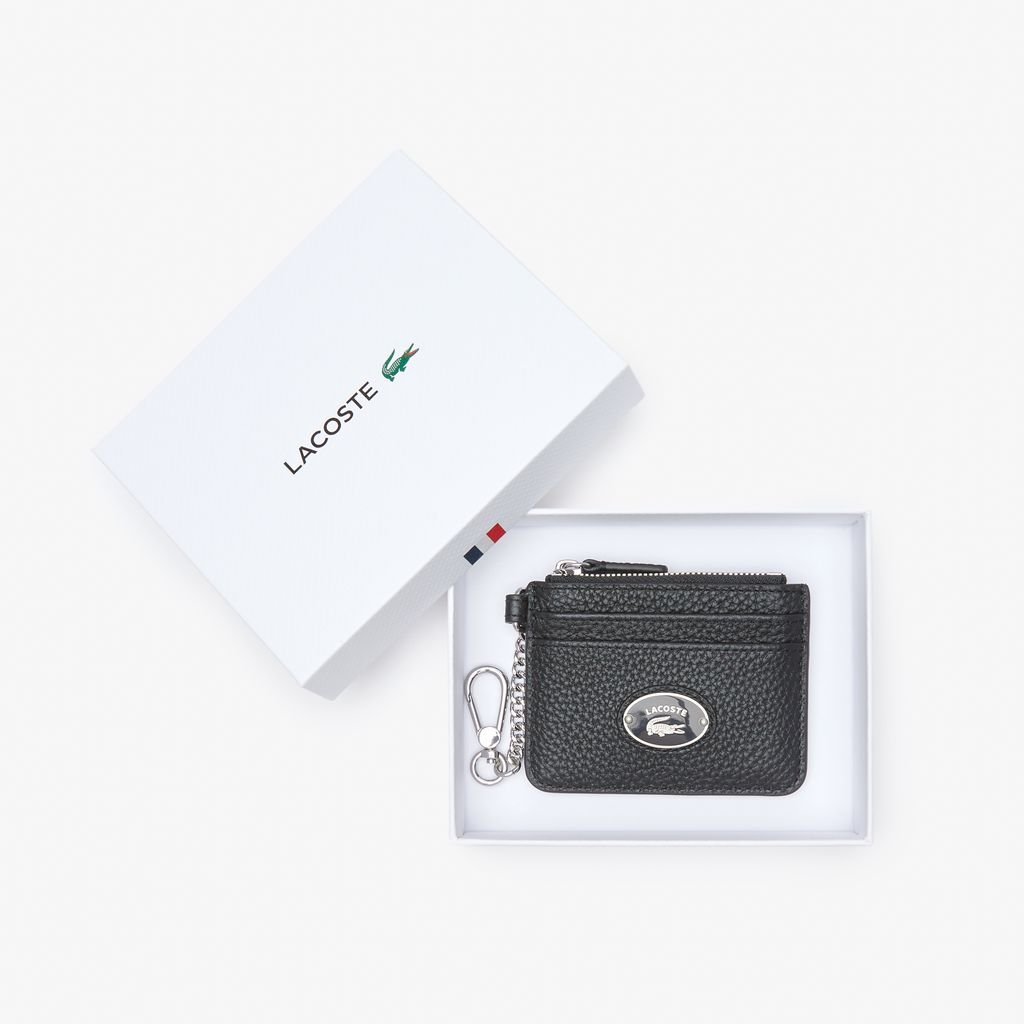 Ví Đựng Thẻ Lacoste Nữ Chất Liệu Da Grained