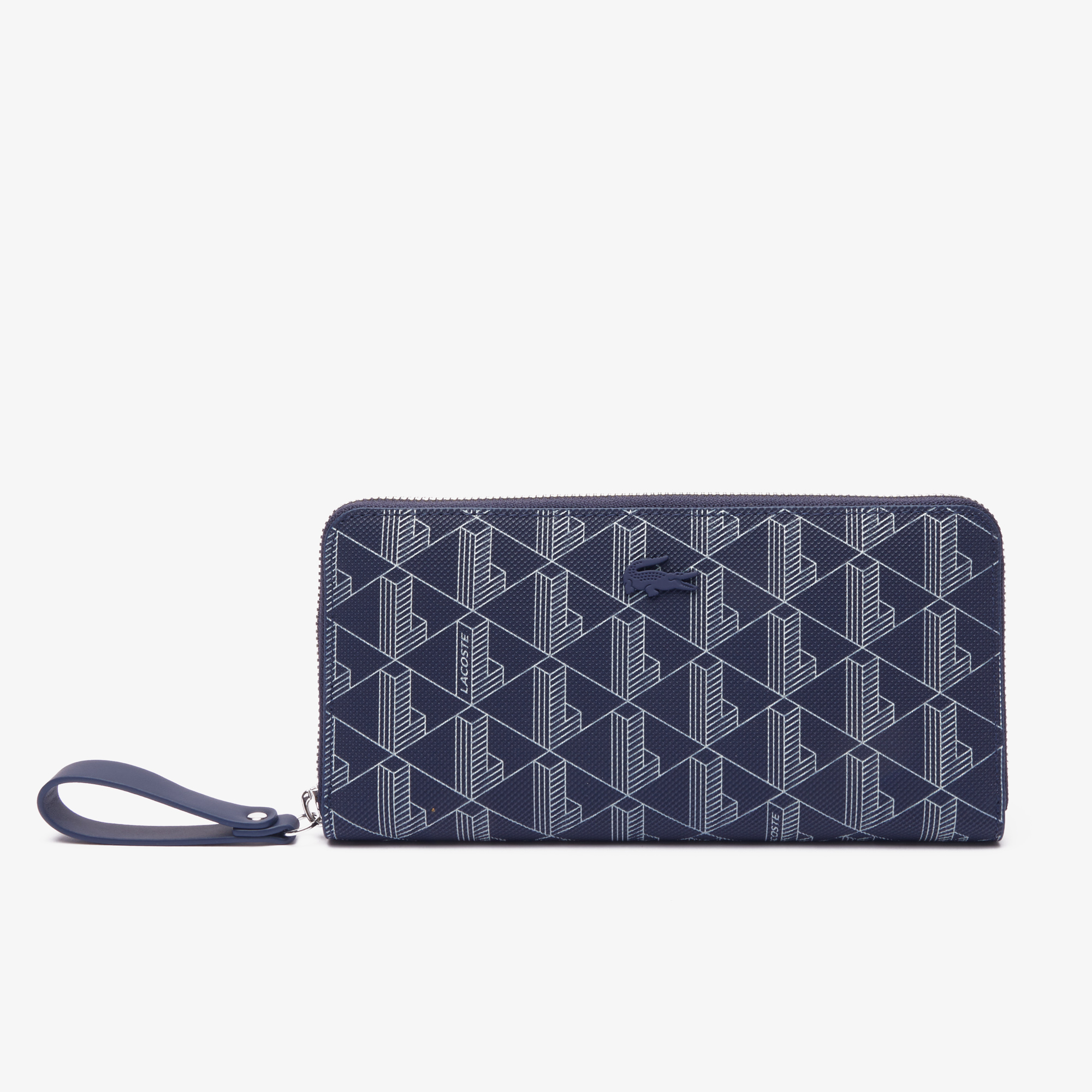 Ví Lacoste Nữ Cỡ Lớn Có Khoá Kéo Họa Tiết Monogram