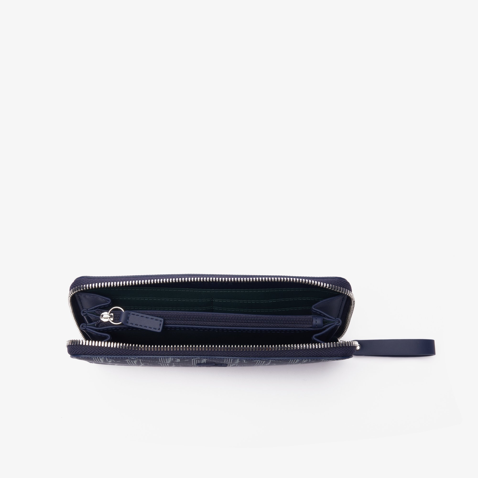 Ví Lacoste Nữ Cỡ Lớn Có Khoá Kéo Họa Tiết Monogram