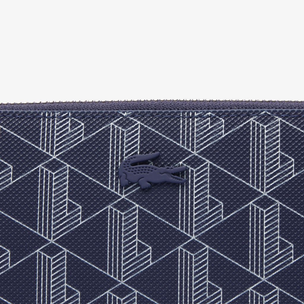 Ví Lacoste Nữ Cỡ Lớn Có Khoá Kéo Họa Tiết Monogram