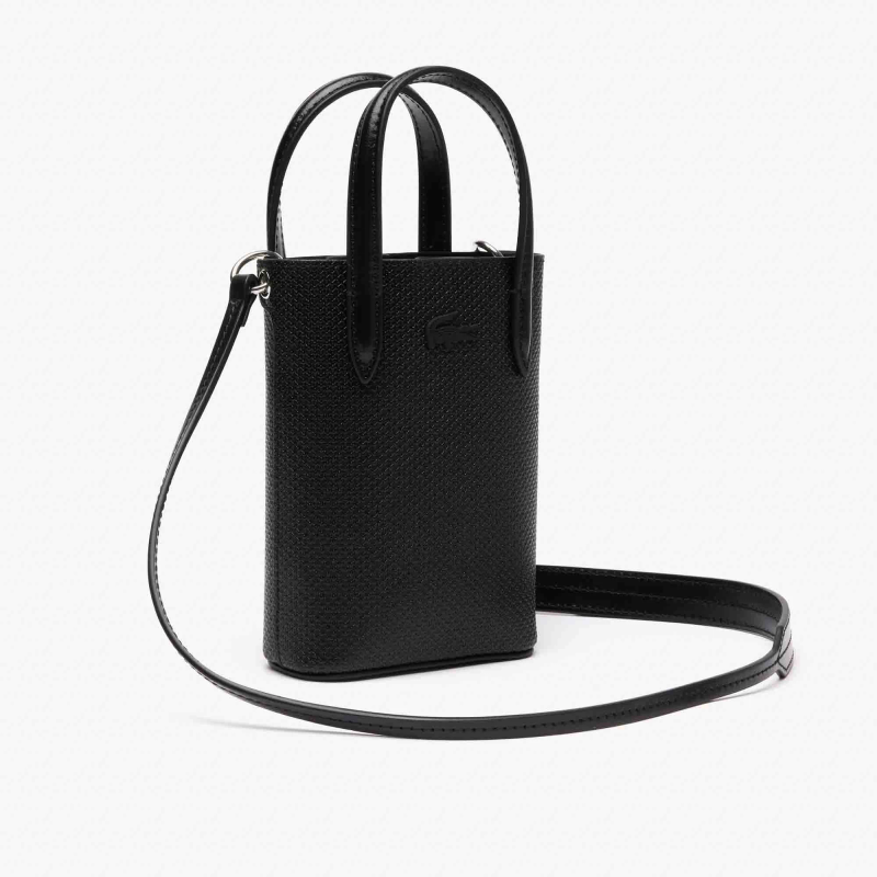 Túi Đeo Chéo Lacoste Nữ Chantaco Cổ Điển Cỡ Nhỏ Chất Liệu Da