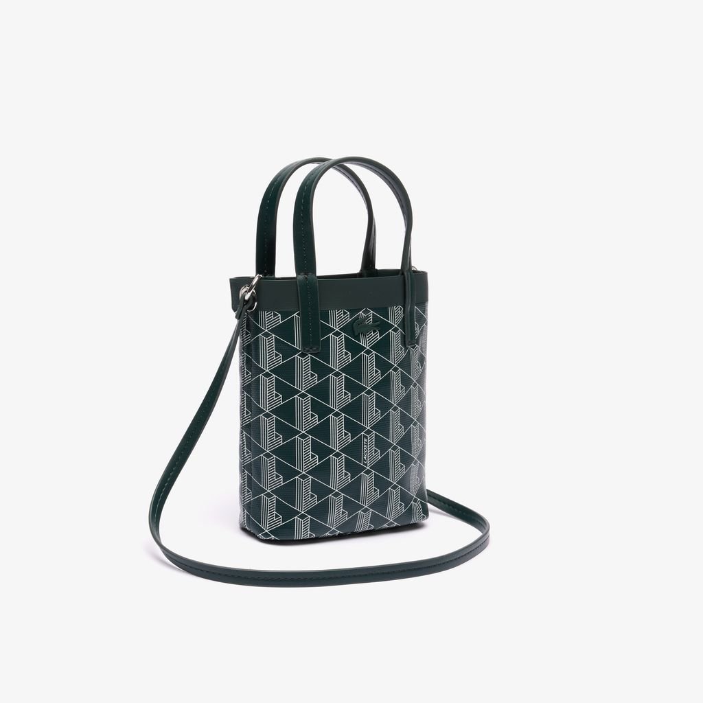 Túi Đeo Chéo Lacoste Nữ Zely Cỡ Nhỏ Chất Liệu Canvas Phủ PVC Họa Tiết Monogram