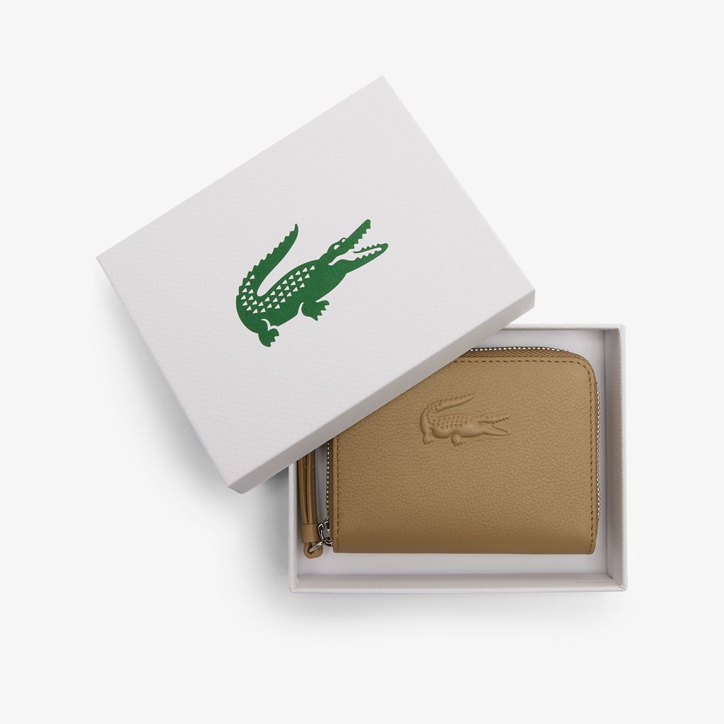 Ví Lacoste Nữ City Court Đựng Tiền Xu Chất Liệu Da Grain