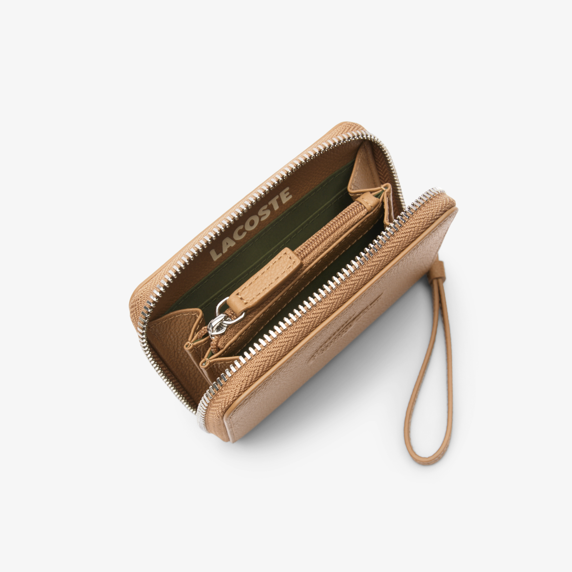 Ví Lacoste Nữ City Court Đựng Tiền Xu Chất Liệu Da Grain