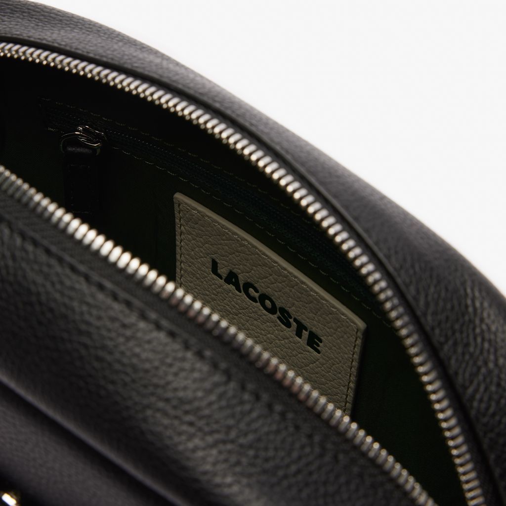 Túi Đeo Chéo Lacoste Nữ City Court Chất Liệu Da Grain
