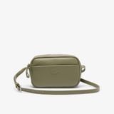 Túi Đeo Chéo Lacoste Nữ City Court Chất Liệu Da Grain