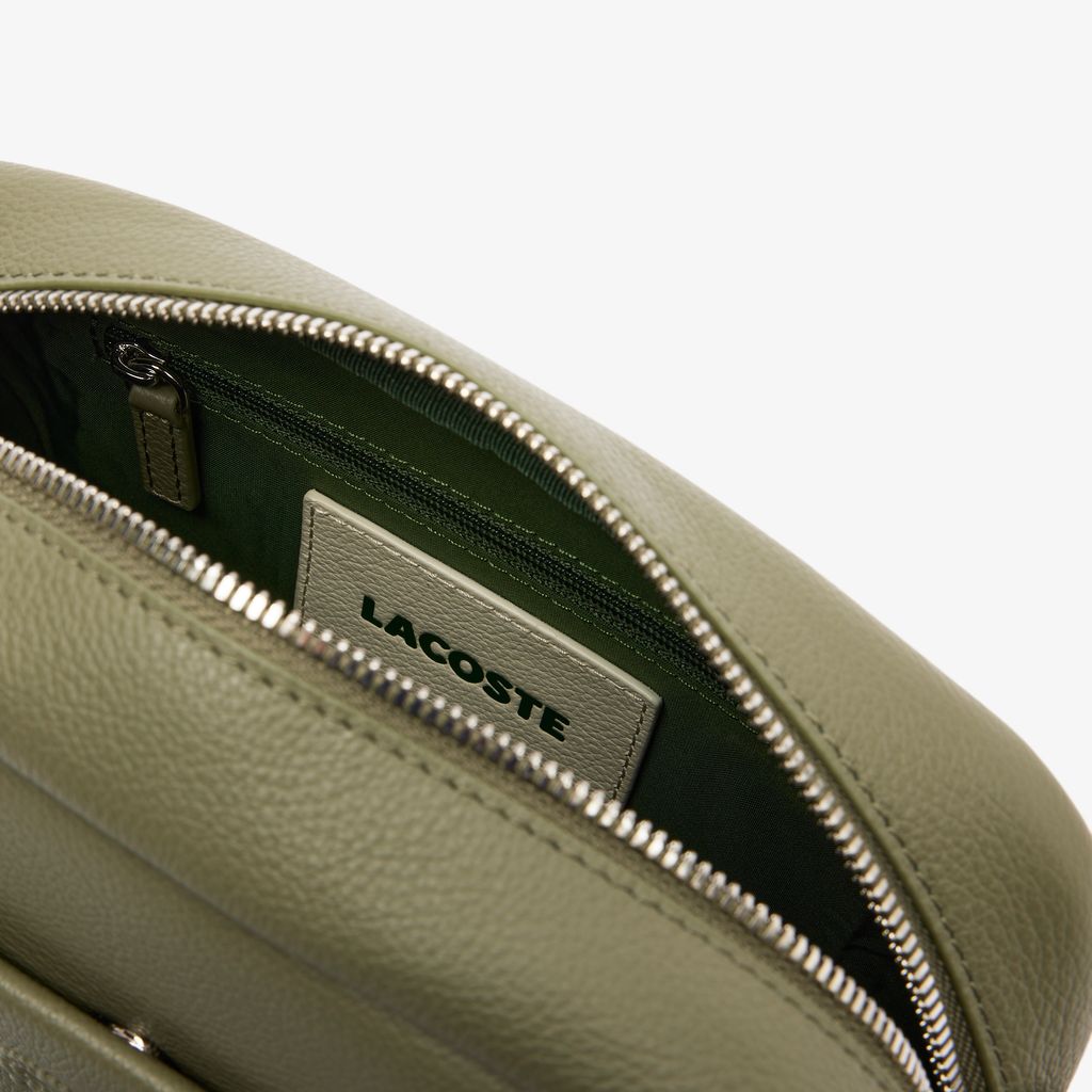 Túi Đeo Chéo Lacoste Nữ City Court Chất Liệu Da Grain