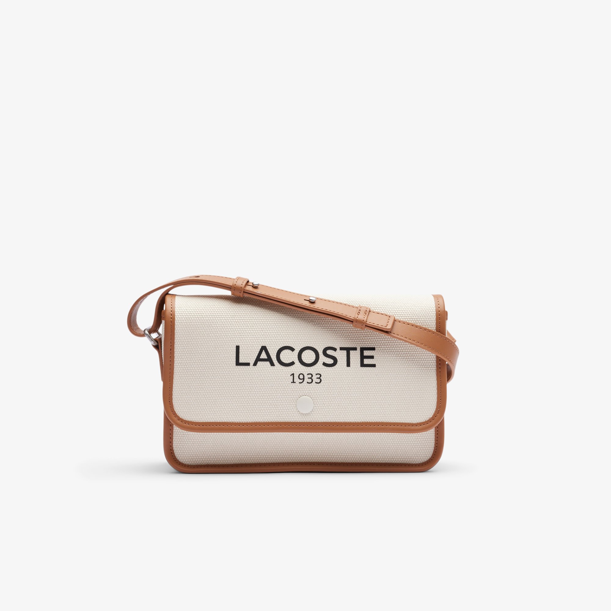 Túi Đeo Chéo Lacoste Nữ Heritage Chất Liệu Canvas Có Nắp Gập