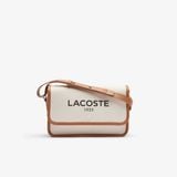 Túi Đeo Chéo Lacoste Nữ Heritage Chất Liệu Canvas Có Nắp Gập