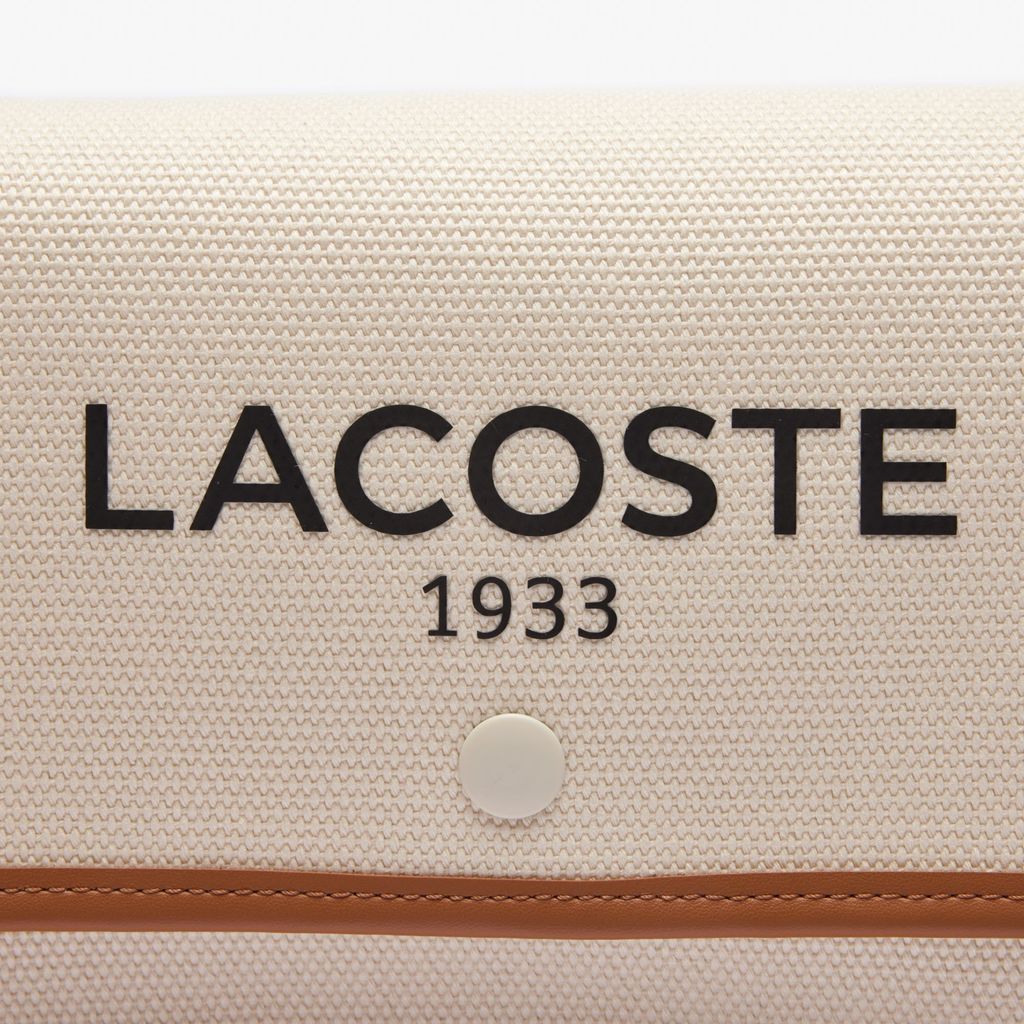 Túi Đeo Chéo Lacoste Nữ Heritage Chất Liệu Canvas Có Nắp Gập