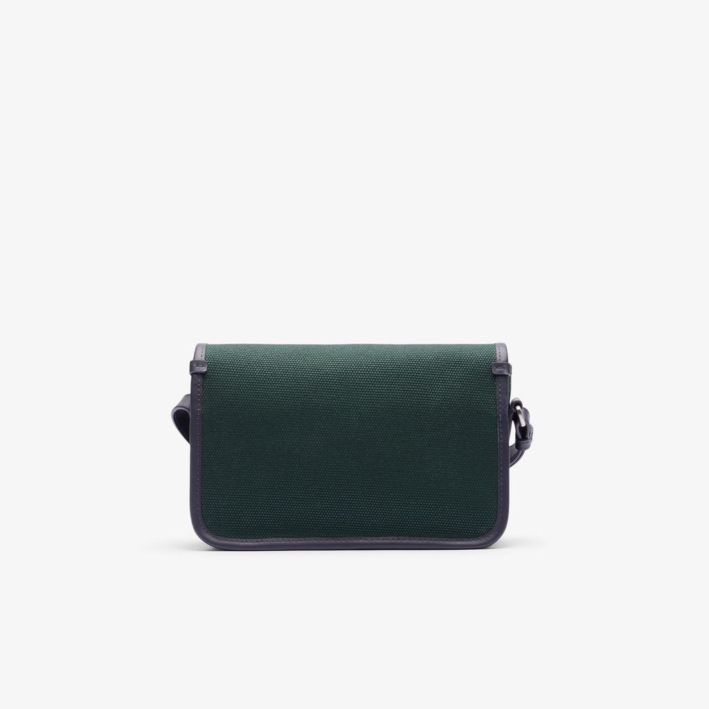 Túi Đeo Chéo Lacoste Nữ Heritage Chất Liệu Canvas Có Nắp Gập