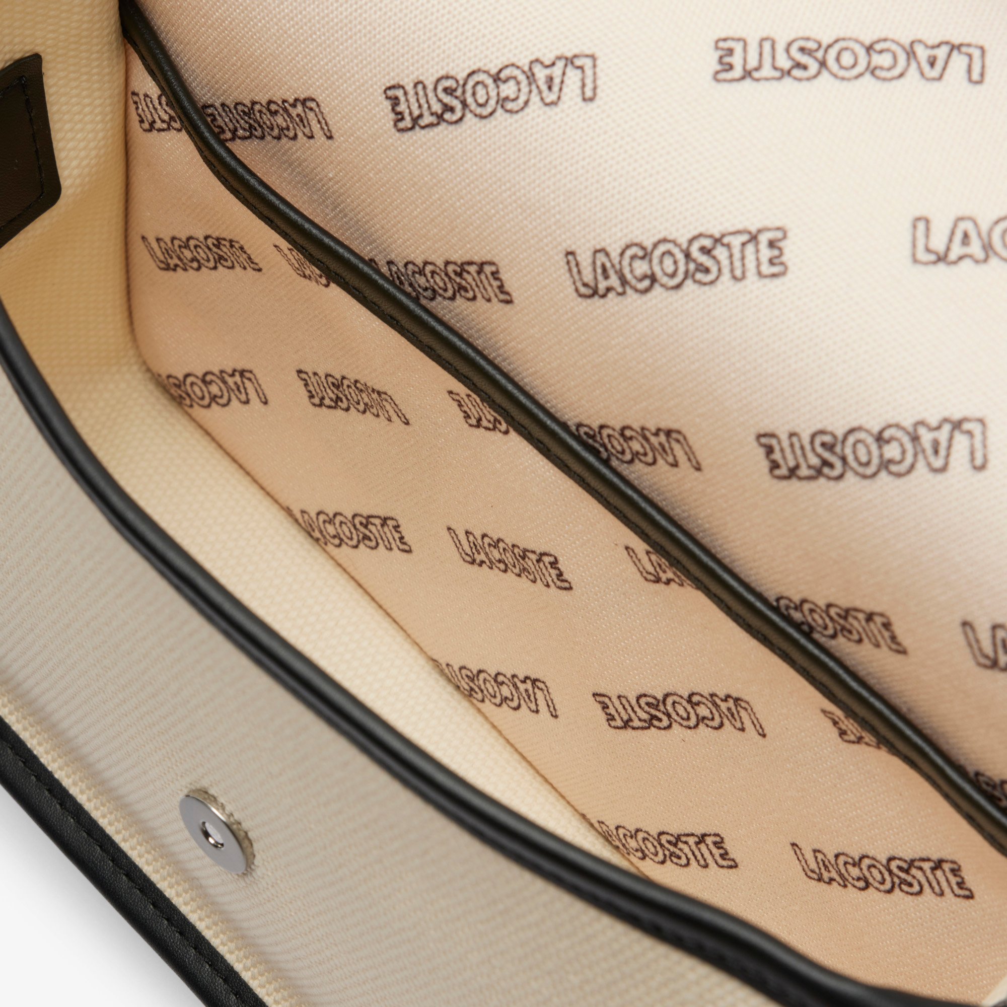 Túi Đeo Chéo Lacoste Nữ Heritage Chất Liệu Canvas Có Nắp Gập