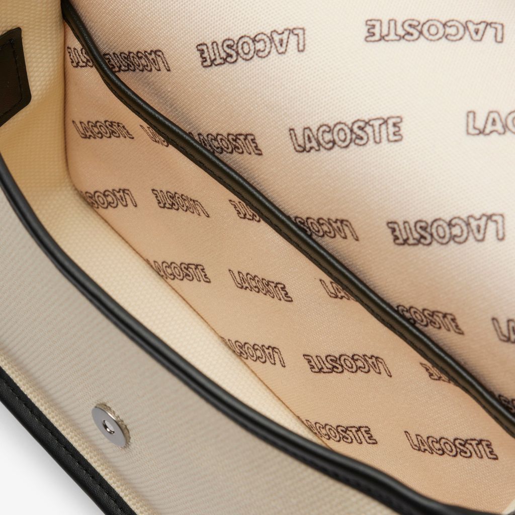 Túi Đeo Chéo Lacoste Nữ Heritage Chất Liệu Canvas Có Nắp Gập