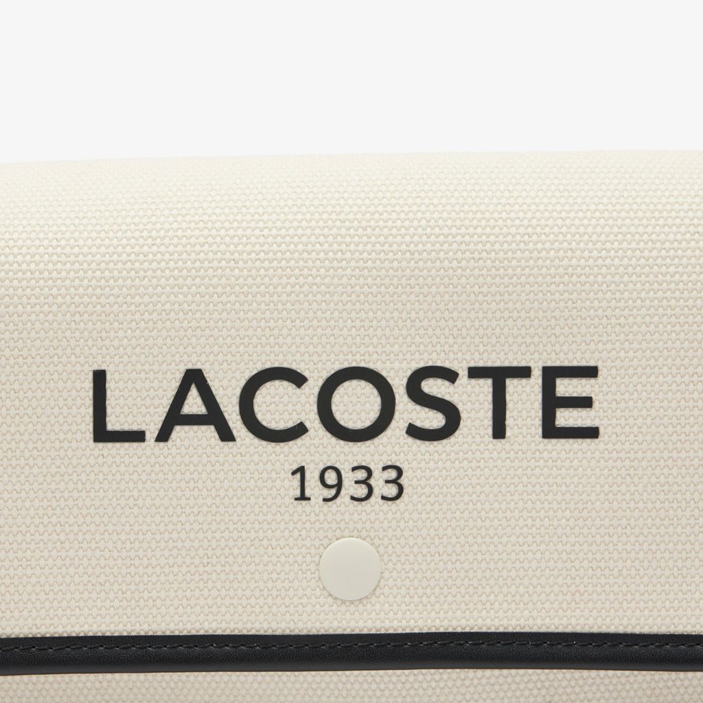 Túi Đeo Chéo Lacoste Nữ Heritage Chất Liệu Canvas Có Nắp Gập