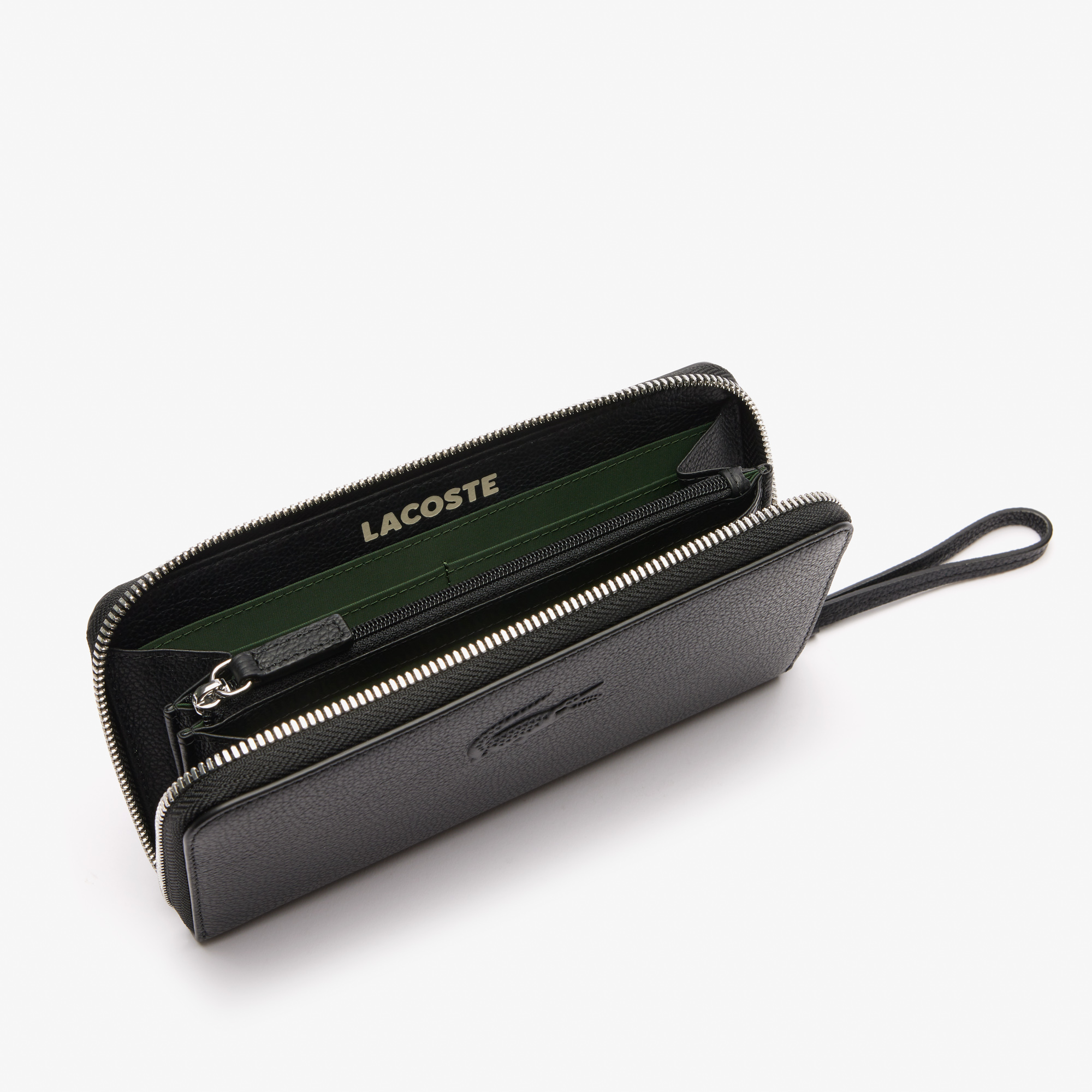 Ví Lacoste Nữ City Court Chất Liệu Da Grain