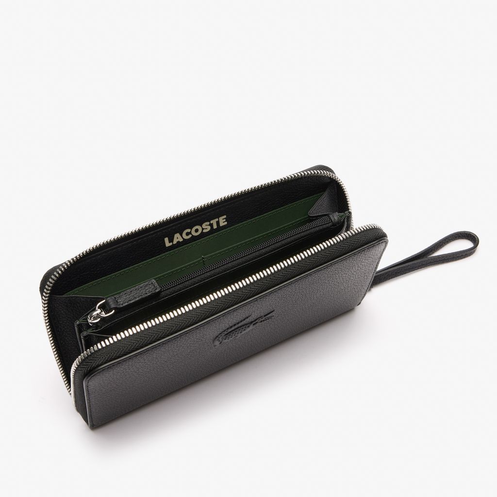 Ví Lacoste Nữ City Court Chất Liệu Da Grain