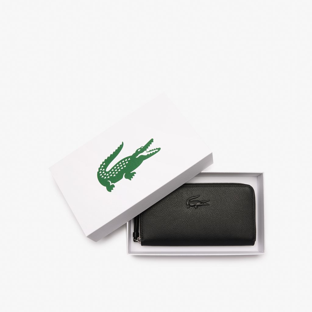 Ví Lacoste Nữ City Court Chất Liệu Da Grain