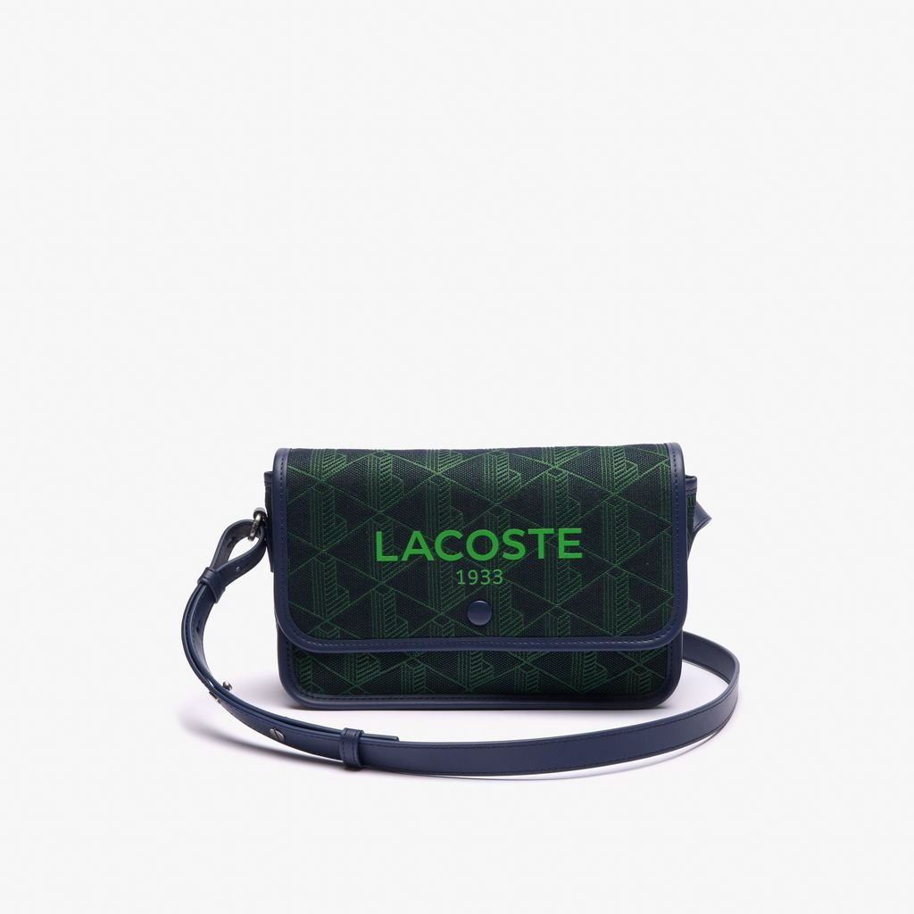 Túi Đeo Chéo Lacoste Nữ Heritage Có Nắp Gập Chất Liệu Jacquard