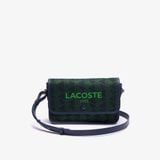 Túi Đeo Chéo Lacoste Nữ Heritage Có Nắp Gập Chất Liệu Jacquard