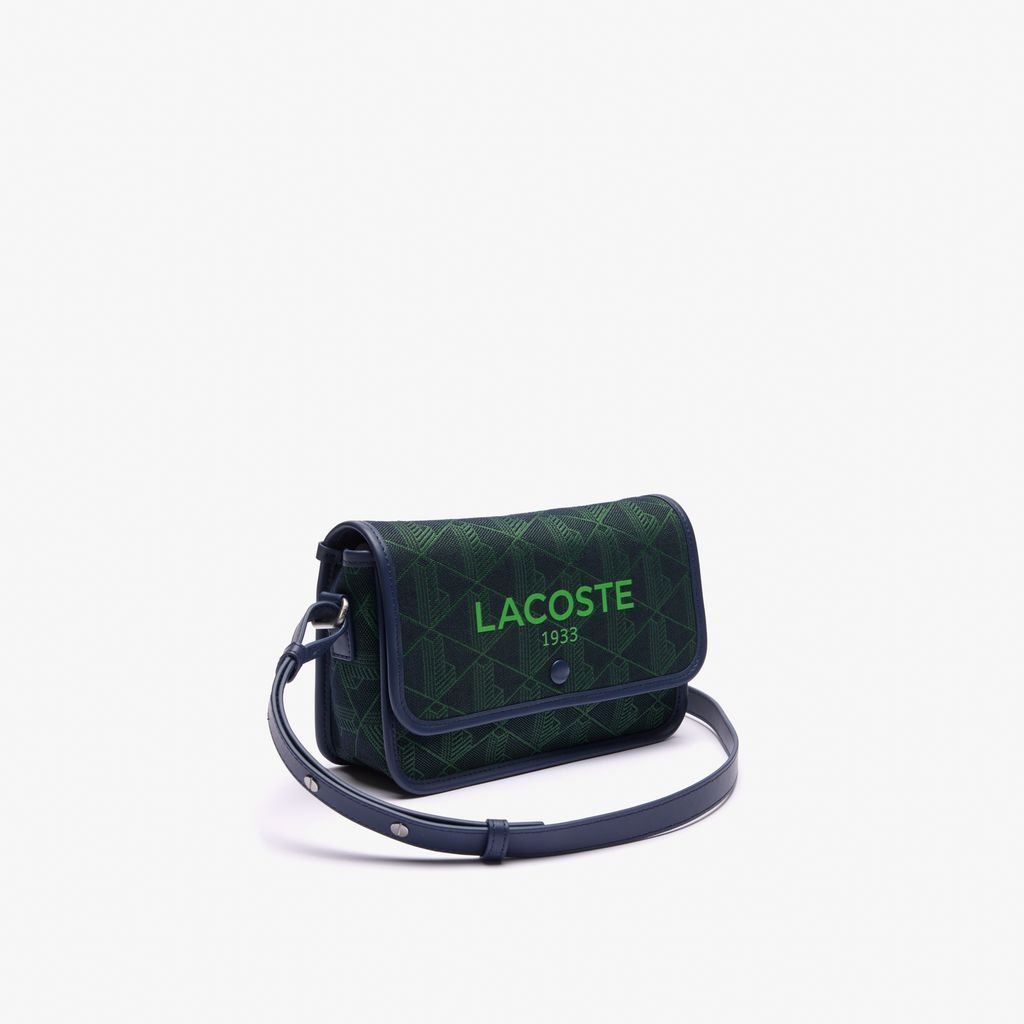 Túi Đeo Chéo Lacoste Nữ Heritage Có Nắp Gập Chất Liệu Jacquard
