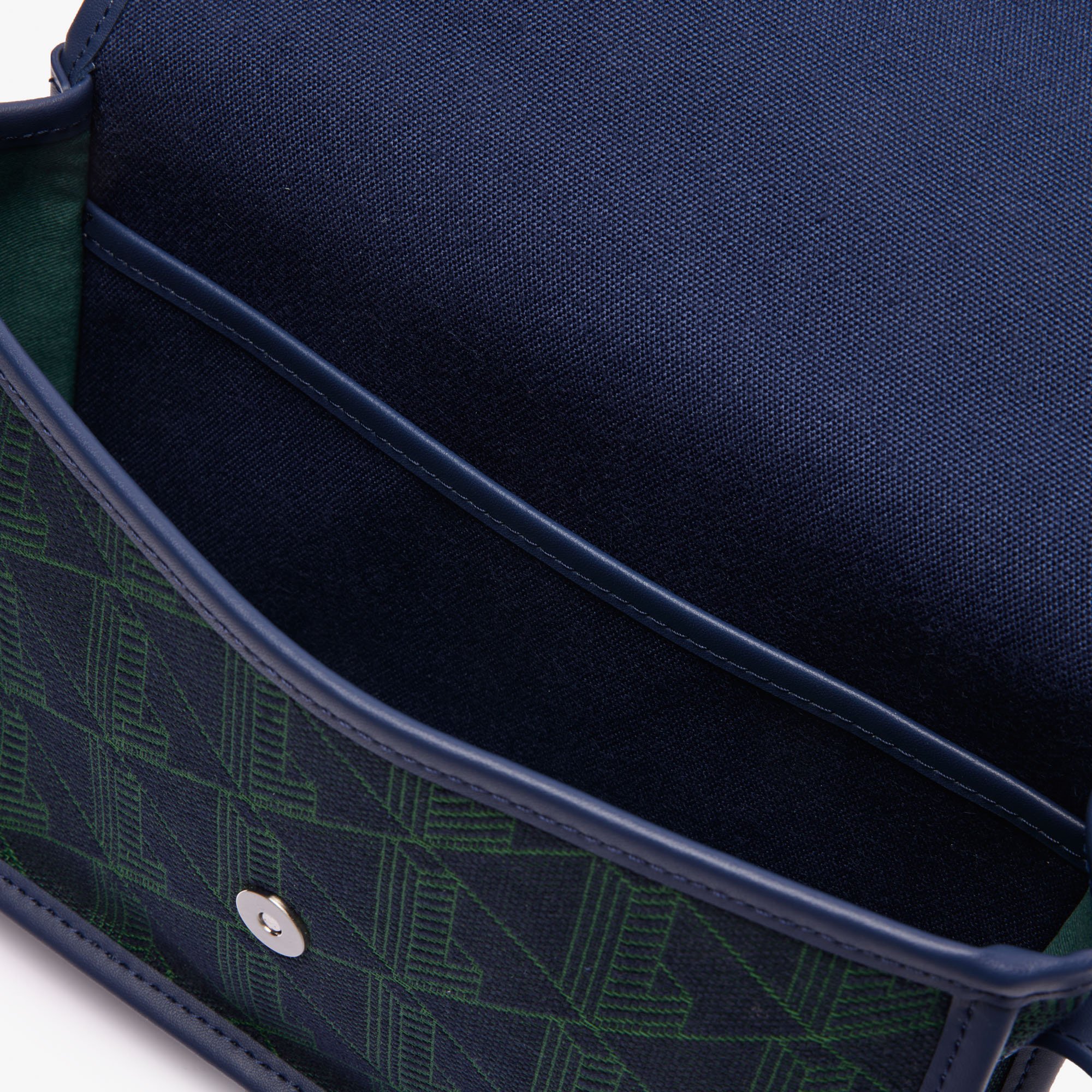 Túi Đeo Chéo Lacoste Nữ Heritage Có Nắp Gập Chất Liệu Jacquard