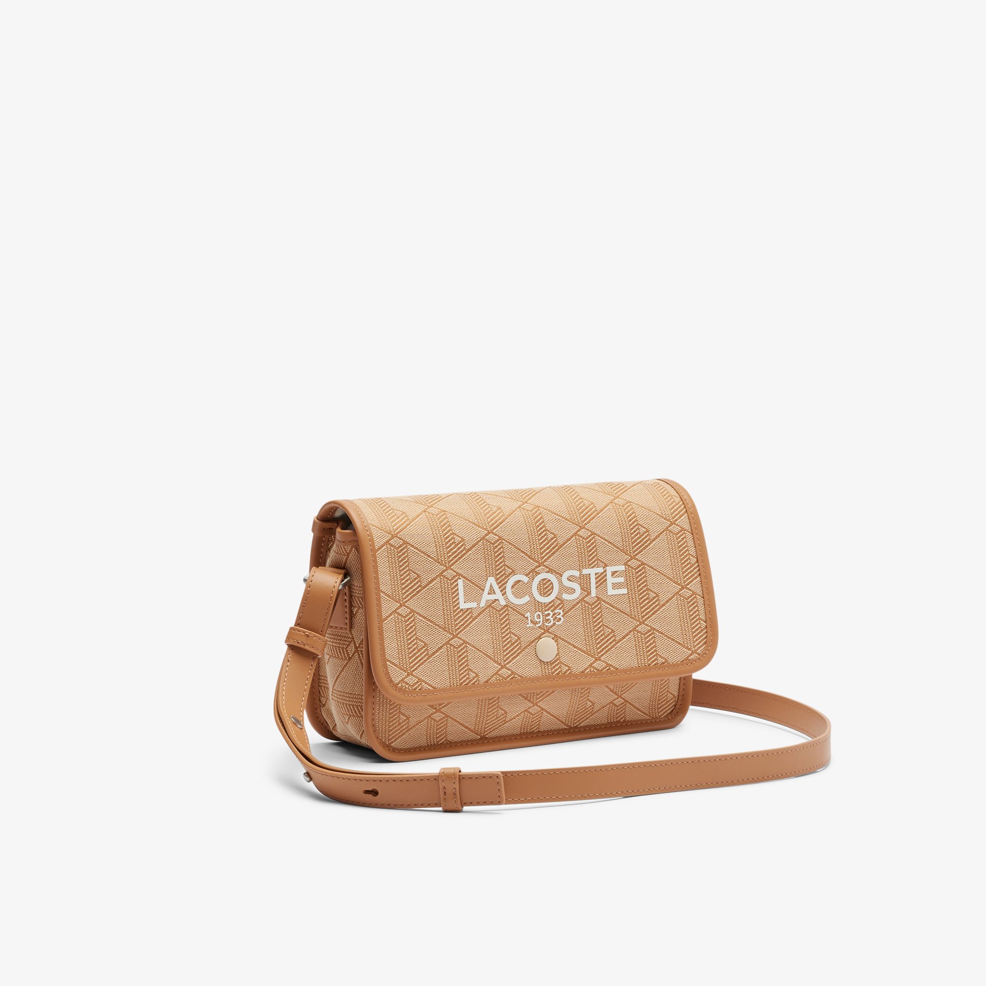 Túi Đeo Chéo Lacoste Nữ Heritage Có Nắp Gập Chất Liệu Jacquard