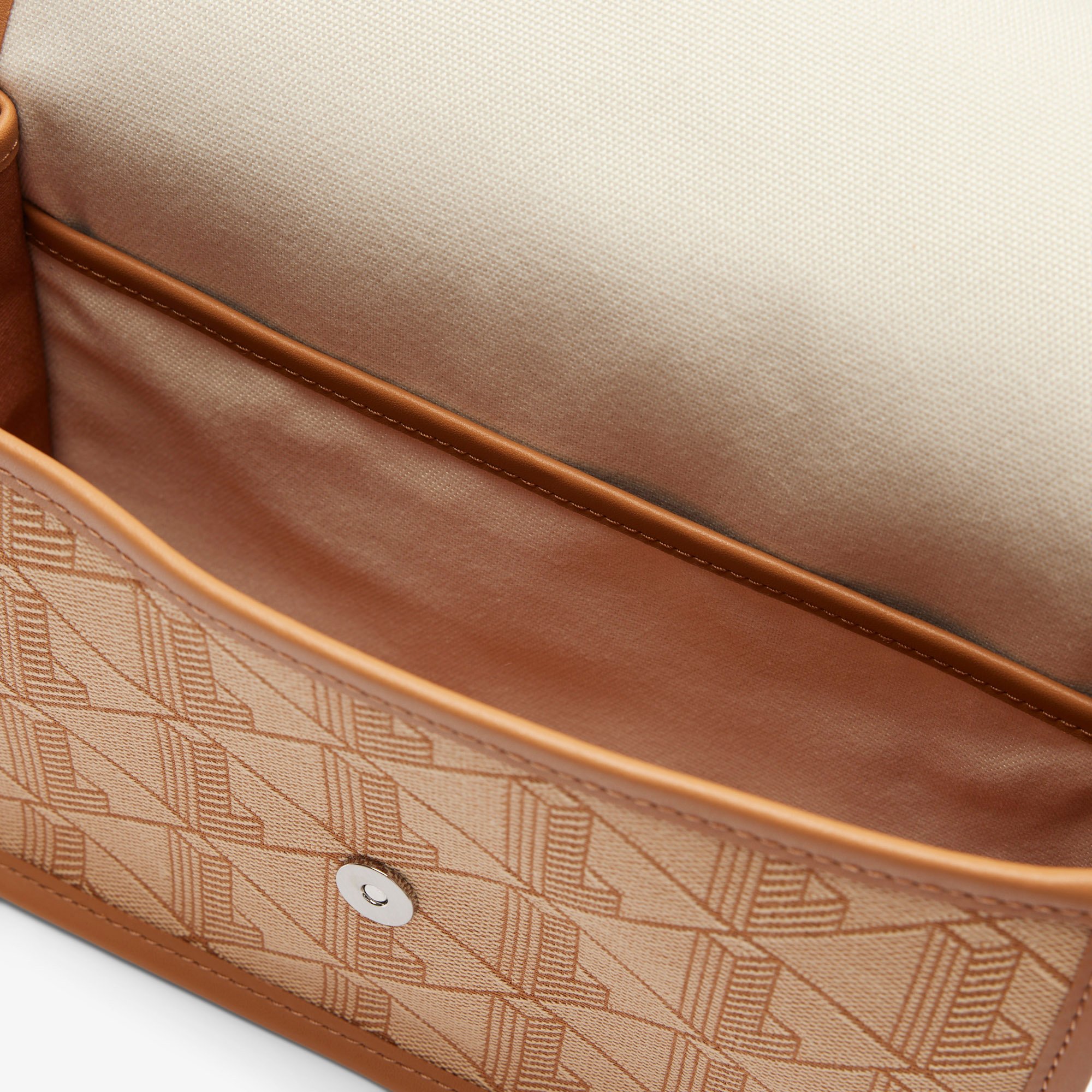 Túi Đeo Chéo Lacoste Nữ Heritage Có Nắp Gập Chất Liệu Jacquard