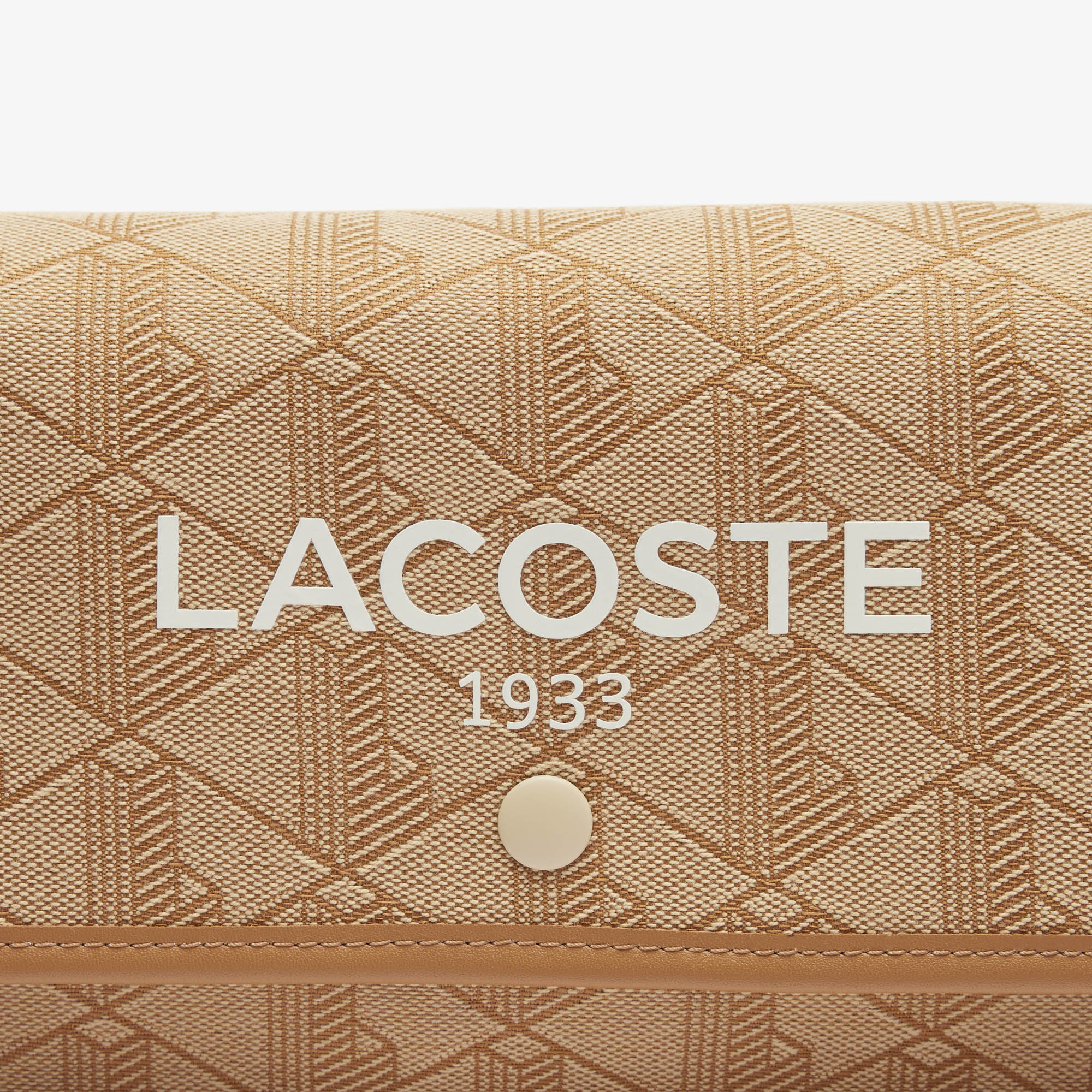 Túi Đeo Chéo Lacoste Nữ Heritage Có Nắp Gập Chất Liệu Jacquard